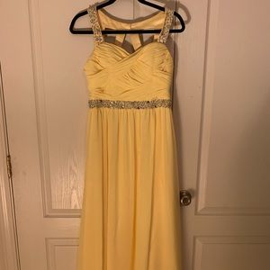 Yellow prom dress